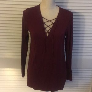 Lace up old navy top